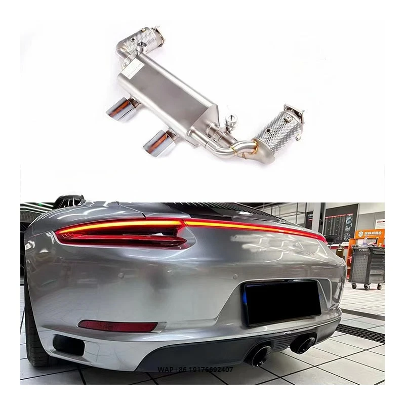 

ForPorsche 911 991.2 3.0T High-performance Stainless Steel Titanium Alloy Valve Full System Exhaust Muffler