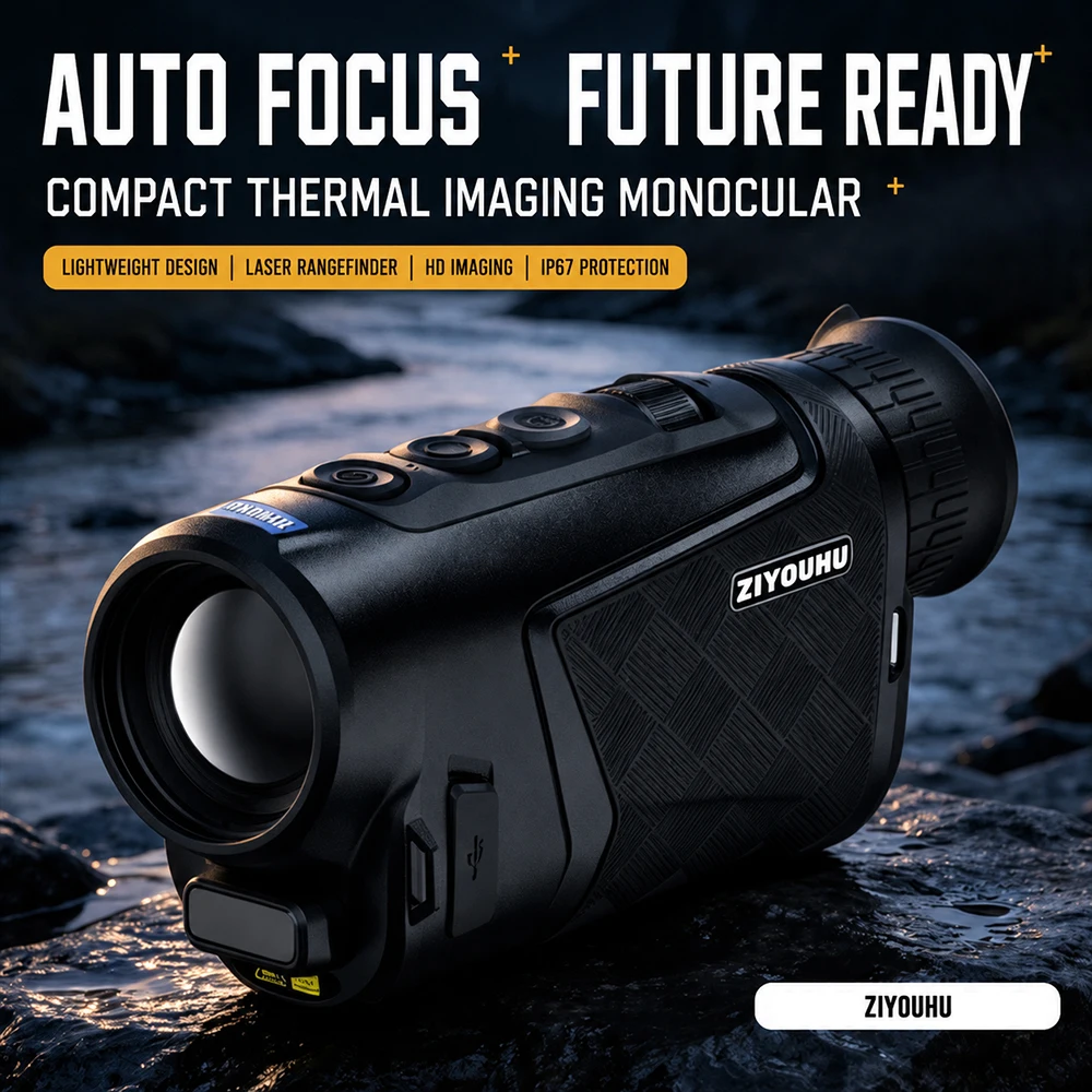 ZIYOUHU Lipot LRF Handheld Thermal Imaging Telescope Single Tube Infrared Night Vision Device with Screen for Jungle Hot Search