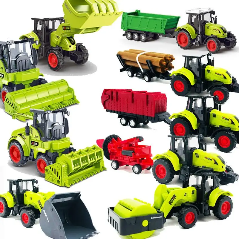 1Pcs Dump Truck Crane Engineering Inertia Car Toy Inertial Gliding City Construction Excavator Models Manual Skills Development
