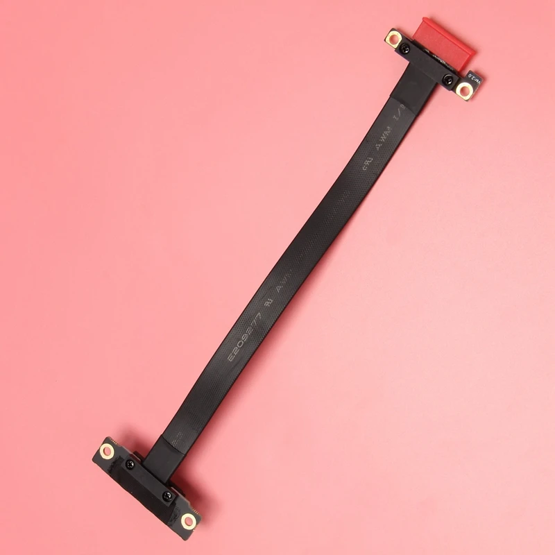 90 grados Pci-E Pci Express 1X a 1X ranura elevador tarjeta convertidor extensor cinta adaptador Cable de extensión Pci-E X1 chapado en oro para