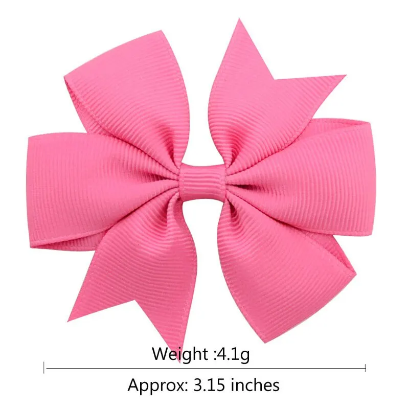 20 Colors Toddler Girls Hair Bows Clips Grosgrain Ribbon Pinwheel Hair Bows Hair Accessories for Baby Girls Kids Children Teens