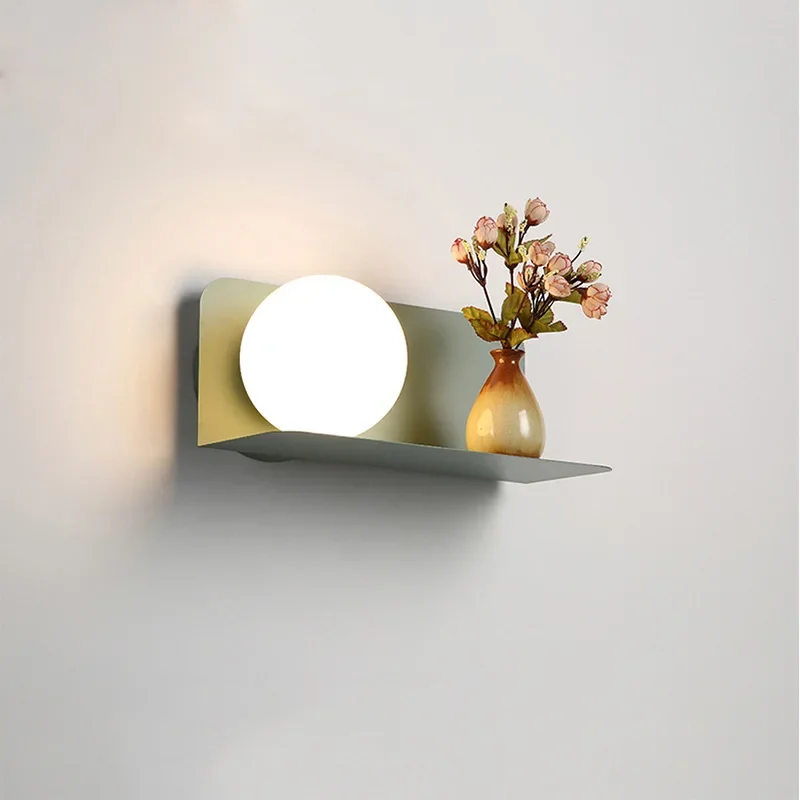 Nordic Macaron Candy Children Princess Room Living Room Lights Staircase Hallway Entrance Bedroom Bedside Wall Lamps