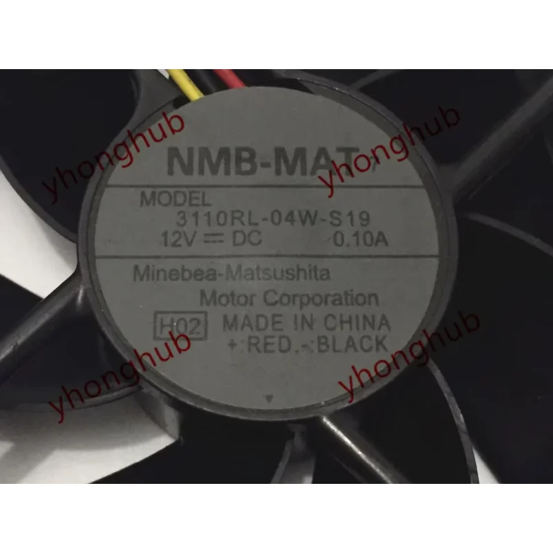 NMB-MAT 3110RL-04W-S19 H02 TH-42PV8C TH-42PZ80C DC 12V 0.10A 80x80x25mm 3-Wire Server Cooling Fan