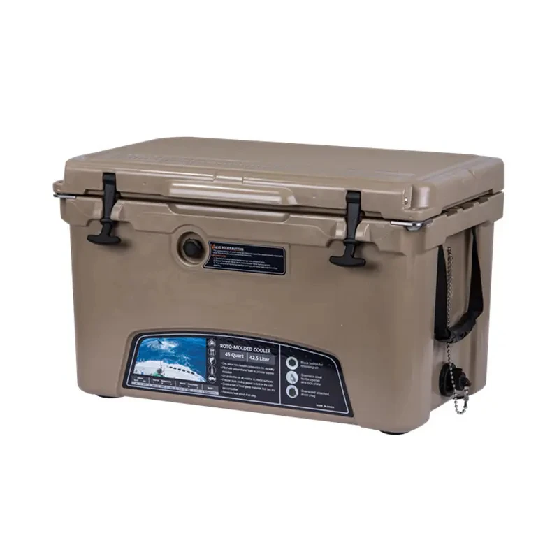 Custom Outdoor Sports Camping Picnic Cool Box 10/20/45/75 Qt Waterproof Insulated Rotomolded Ice Chest Cooler For Food Storage