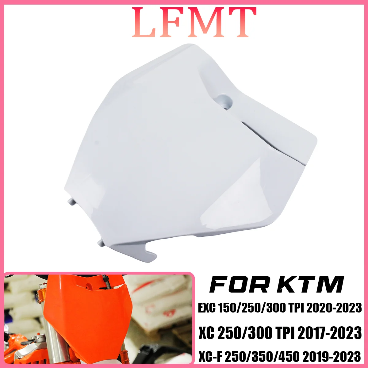 

Motocross Enduro Number Plate Flat Motorcycle Mask Dirt Bike for KTM EXC XC SX XC-F SX-F SMR 125 to 450 Universal Number Holder