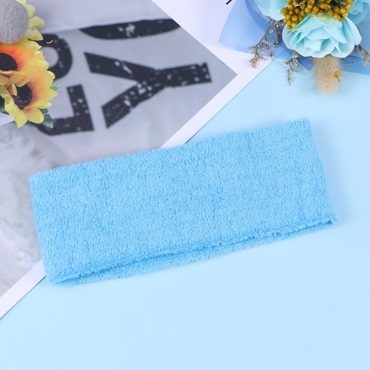 

Yoga Headband Microfiber Cotton Adjustable Reusable Sweatband For Women Fitness Running Spa Make Up Wrap Cloth