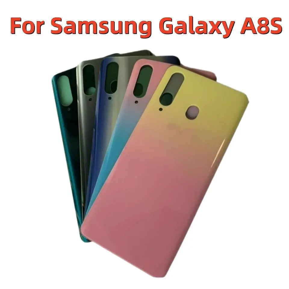 For Samsung Galaxy A8S Glass Battery Back Rear Cover  Housing Replacement Parts For Samsung A8S SM-G8870 Battery cover