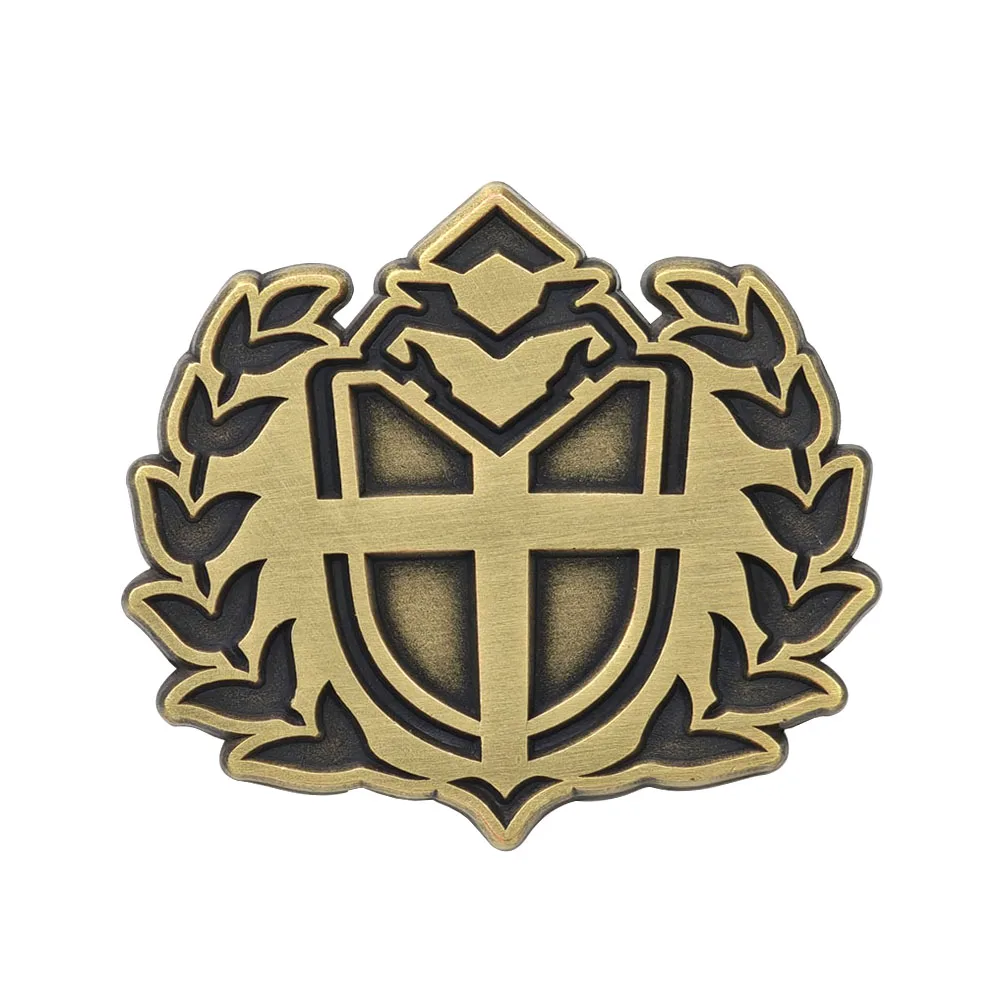 Azur Lane Sardegna Empire Metall-Emaille-Anstecknadel, Spiel-Cosplay-Schild-Abzeichen, Lorbeerkranz-Brosche, Reversnadeln, Anime-Fan-Geschenk, Itabag – Detail 5