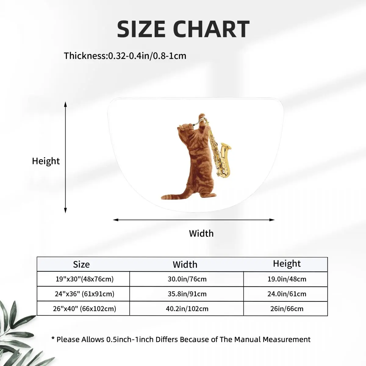 Saxophone Player - Music Art Girls Y2k Graphic Soft Flannel Half Round Doormat Non Slip Bathroom Mat Absorbent Floor Carpet