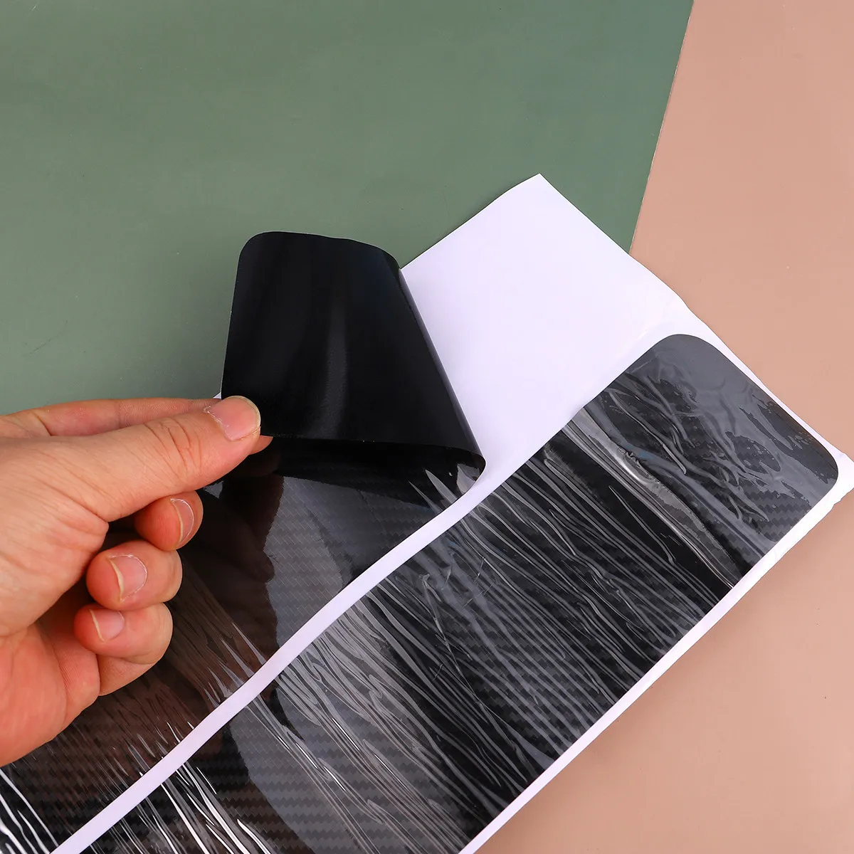 

1Set Carbon Fiber Car Door Protector Sticker Anti-Kick Anti-Scratch Scuff Protection Film Uv Water Oil Resistant for Interior