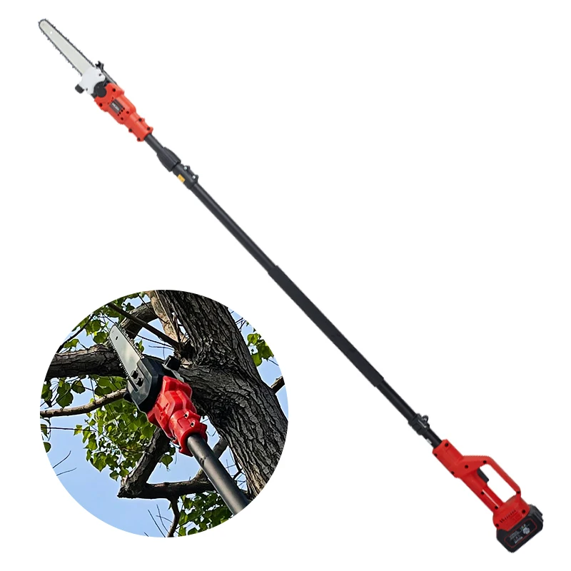 Extendable Cordless Battery Branch Pruning High Reach Long Pole Chain Saw