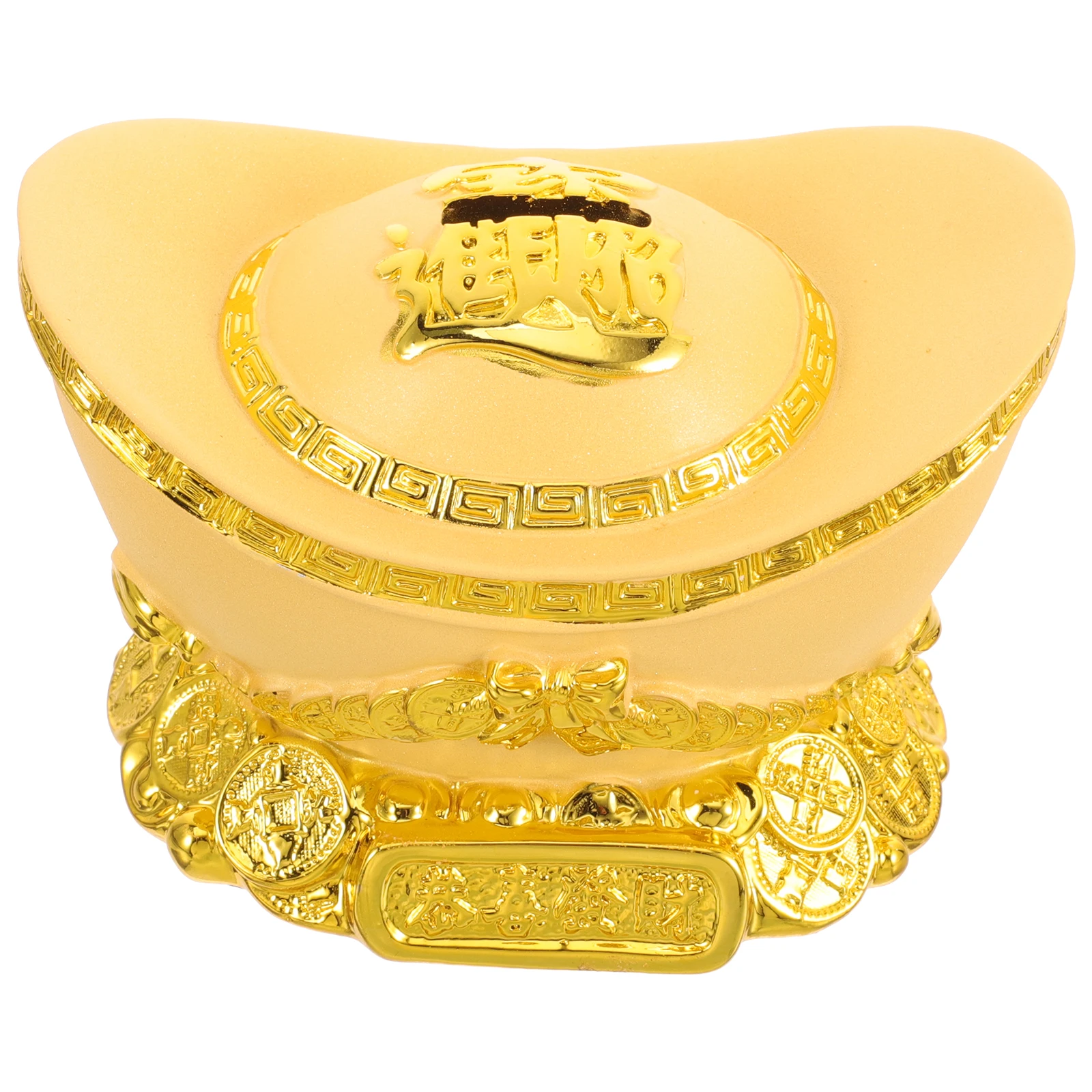 

Resin Gold Piggy Bank Creative Desktop Ornament Money Storage Box For Home Office Decorative Adult Gift Fortune Gold