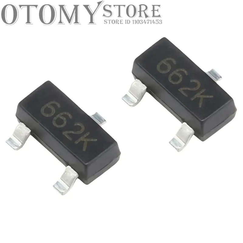 50-100PCS 100% NEW XC6206P332MR 3.3V Silk-Screen 662K SOT23 Voltage Stabilizing Chipset