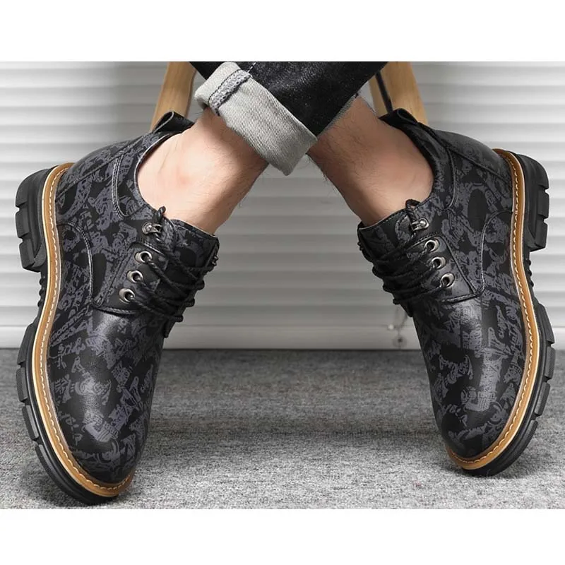 Men Tooling shoes Height Increasing Elevator Work Shoes with Hidden Insole Elevated Men Taller 6/8/10 cm Casual Shoes Sneakers