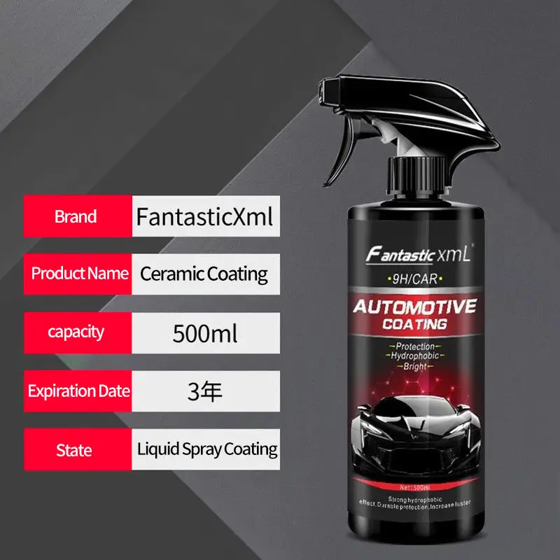 Fantastic xmL 500ML Car Cleaning Liquid Spray 9H Hardness Ceramic Coating Cars Care Product Auto Polish Paint Protection