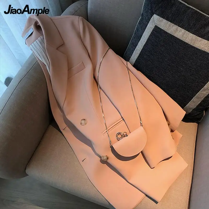 Women's 2022 Spring Autumn Suit Coats Office Lady Solid Working Jacket Korean Fashion Elegant Clothing Female New Streetwear