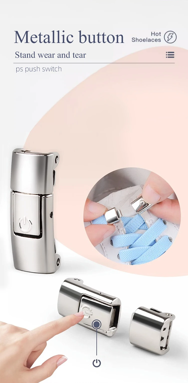8 mm Schnürsenkel ohne Krawatte, Press-Lock-Schnürsenkel ohne Krawatten, elastische Schnürsenkel, Sneaker, Kinder und Erwachsene, verbreiterte flache Schnürsenkel für Schuhe – Detail 5