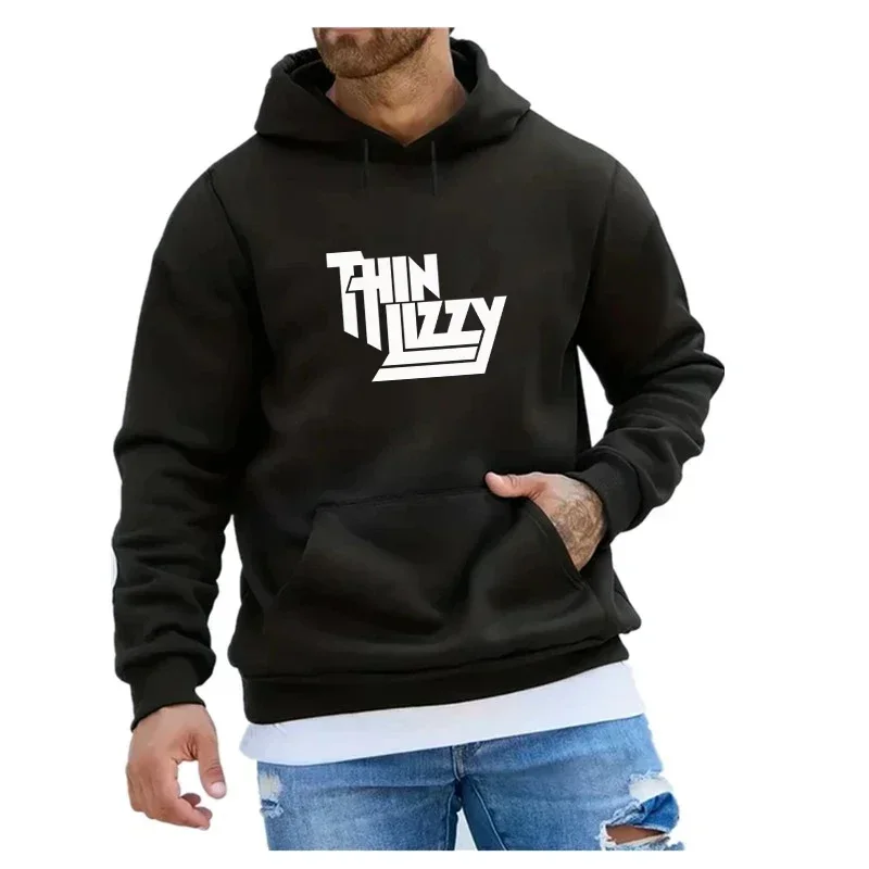 

New Men's Fashion Printed Hoodies Outdoor Sport Tops Spring Autumn Loose Long Sleeve Hooded Sweatshirt Hip Hop Sweaters