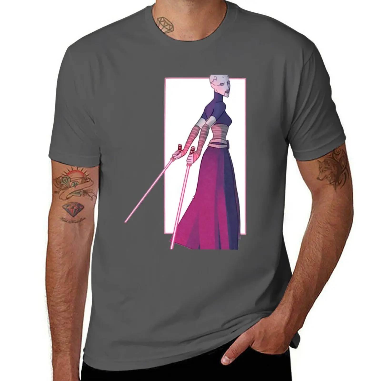 

Asajj Ventress T-Shirt Non-Shrink Basic Cotton T-Shirt