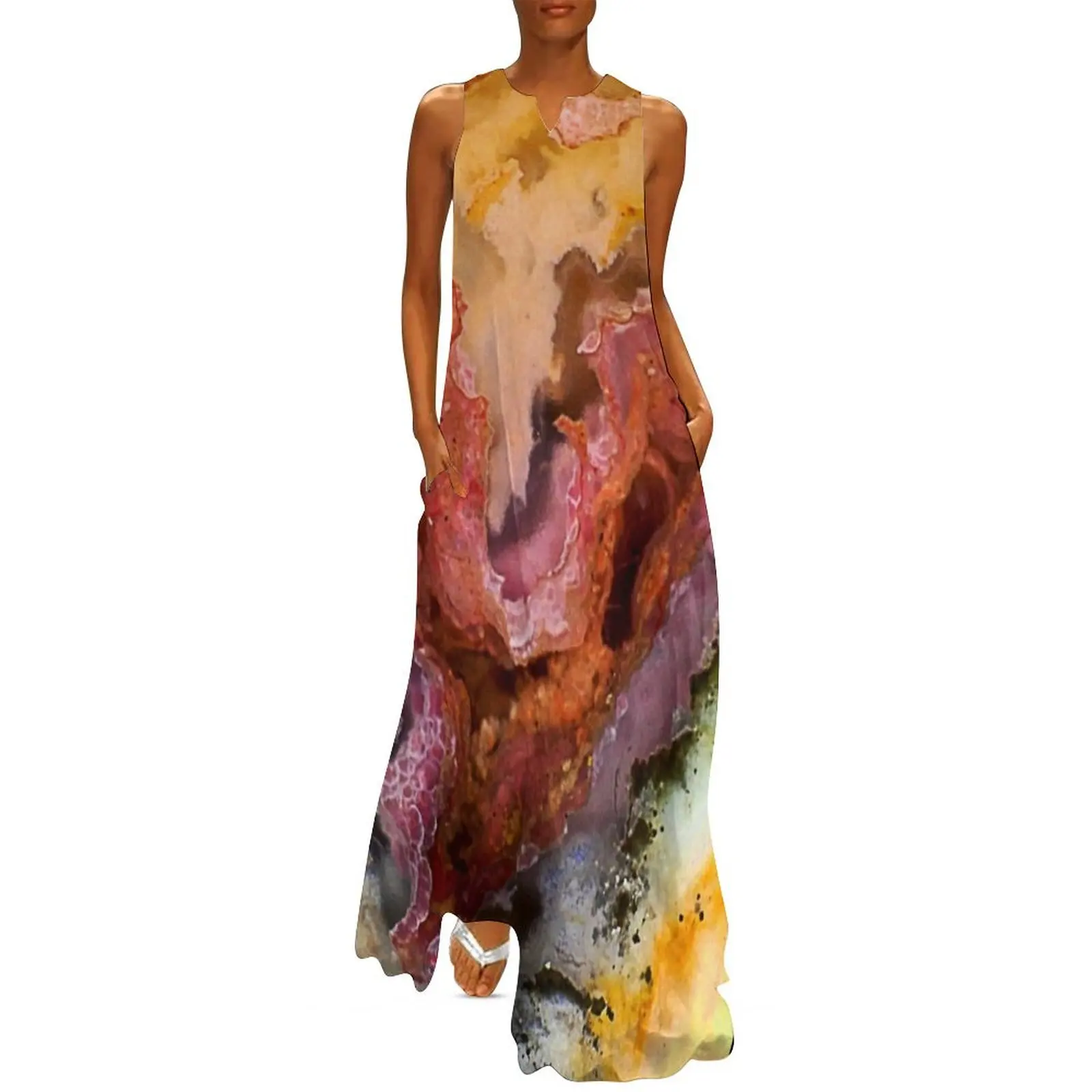 

Xenolabia (Plume Agate) Long Dress birthday dress luxury women's party dress evening prom