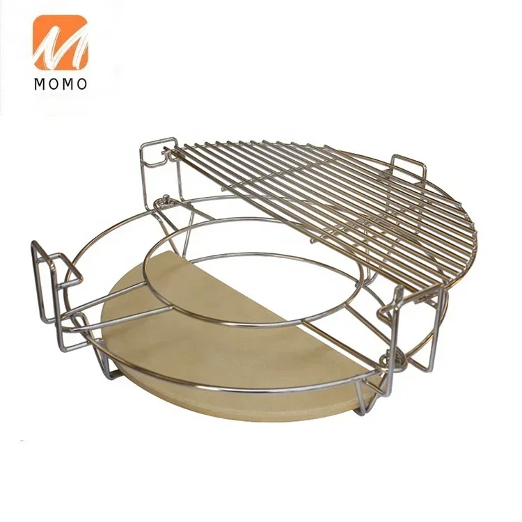 For Stainless Accessory Bbq Grill Wire Mesh Kamado Parts Barbecue Tool Divide& Conquer Cooking System