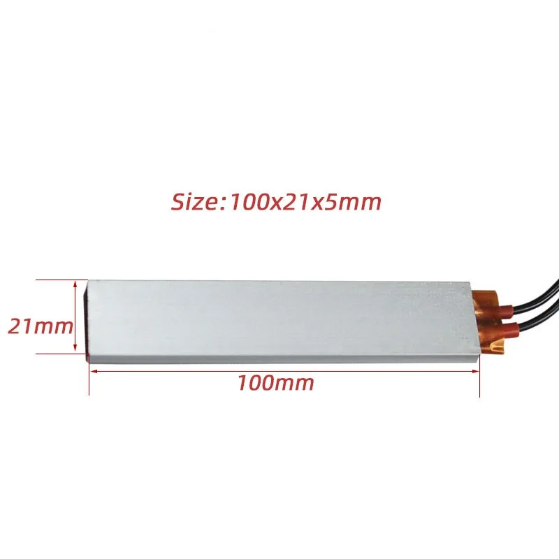 100x21x5mm PTC Heating Plate 220V Electric Constant Temperature Ceramic Heater Aluminum Heater