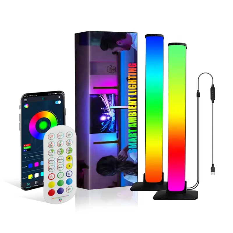 

INS Popular Music Rhythm Atmosphere Light Bar LED Magic Color Changing Rhythm Activated Melody Lamp Dynamic Smart APP control