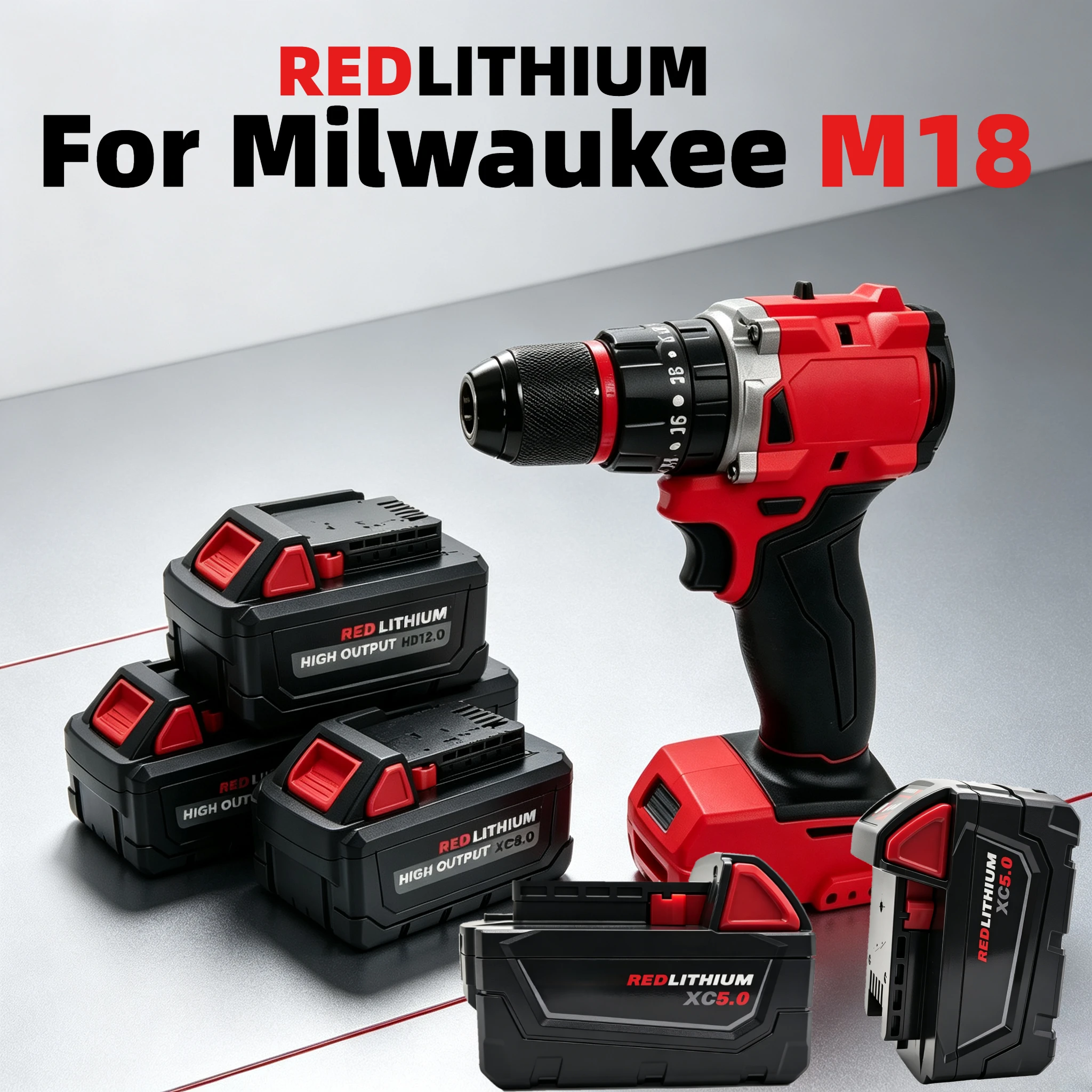 Для аккумуляторов Milwaukee M18 18V 6/12Ah Red Lithium Forging Battery срок службы значительно превосходит аккумуляторы сторонних производителей, что обеспечивает безопасное использование.