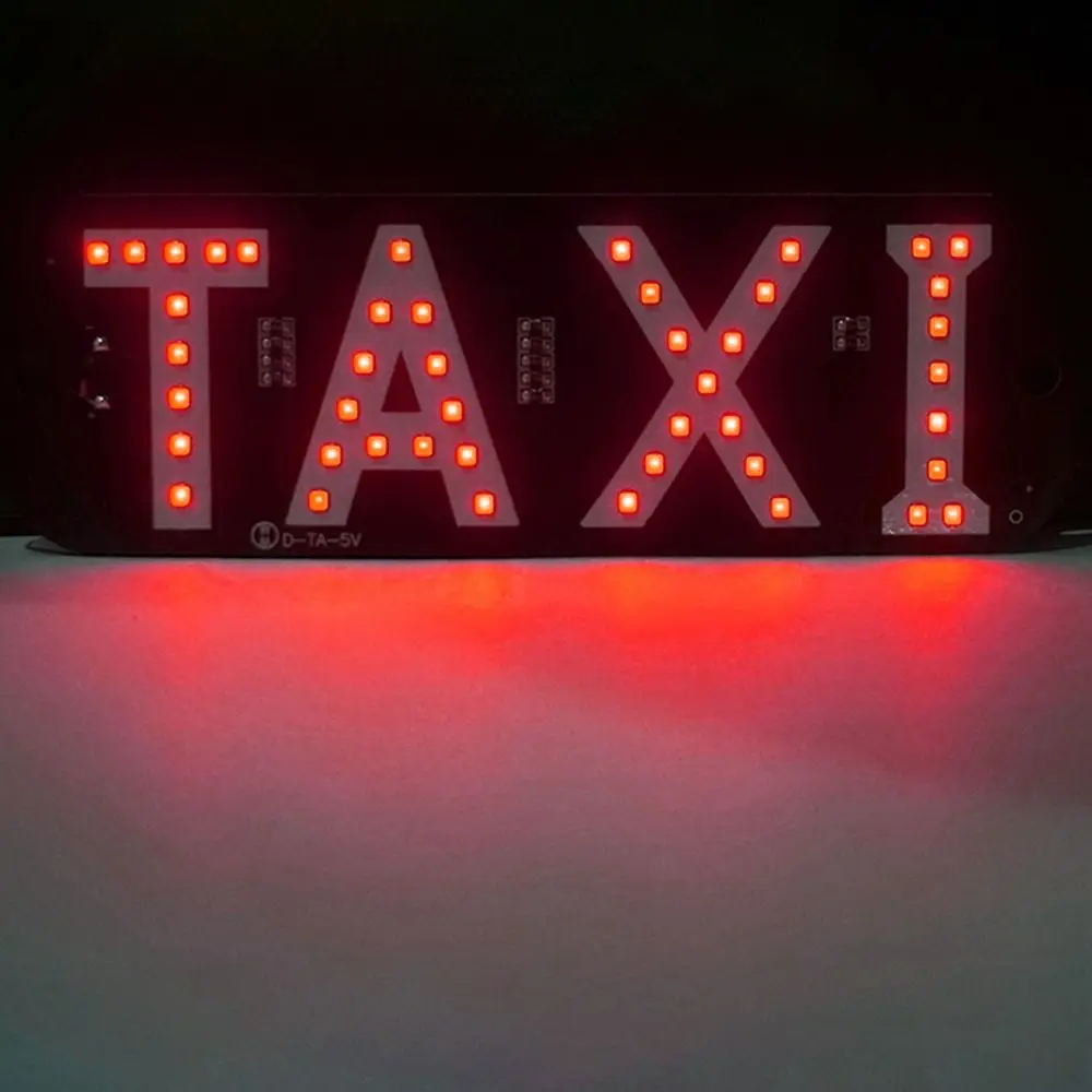 

Светодиодный сигнальный маячок для такси 45SMD 2835 с USB-портом, автомобильная сигнальная лампа на лобовое стекло с выключателем, индикаторная лампа для кабины, автомобильный аксессуар