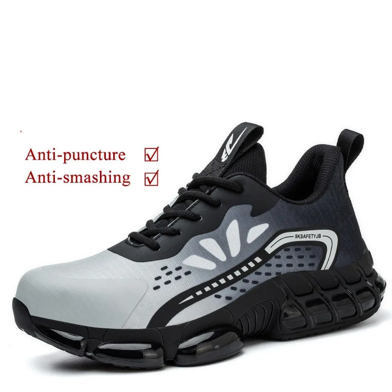 

Man Safety Shoes Puncture-Proof Work Sneakers Lightweight Work Men Steel Toe Safety Boots Indestructible shoes