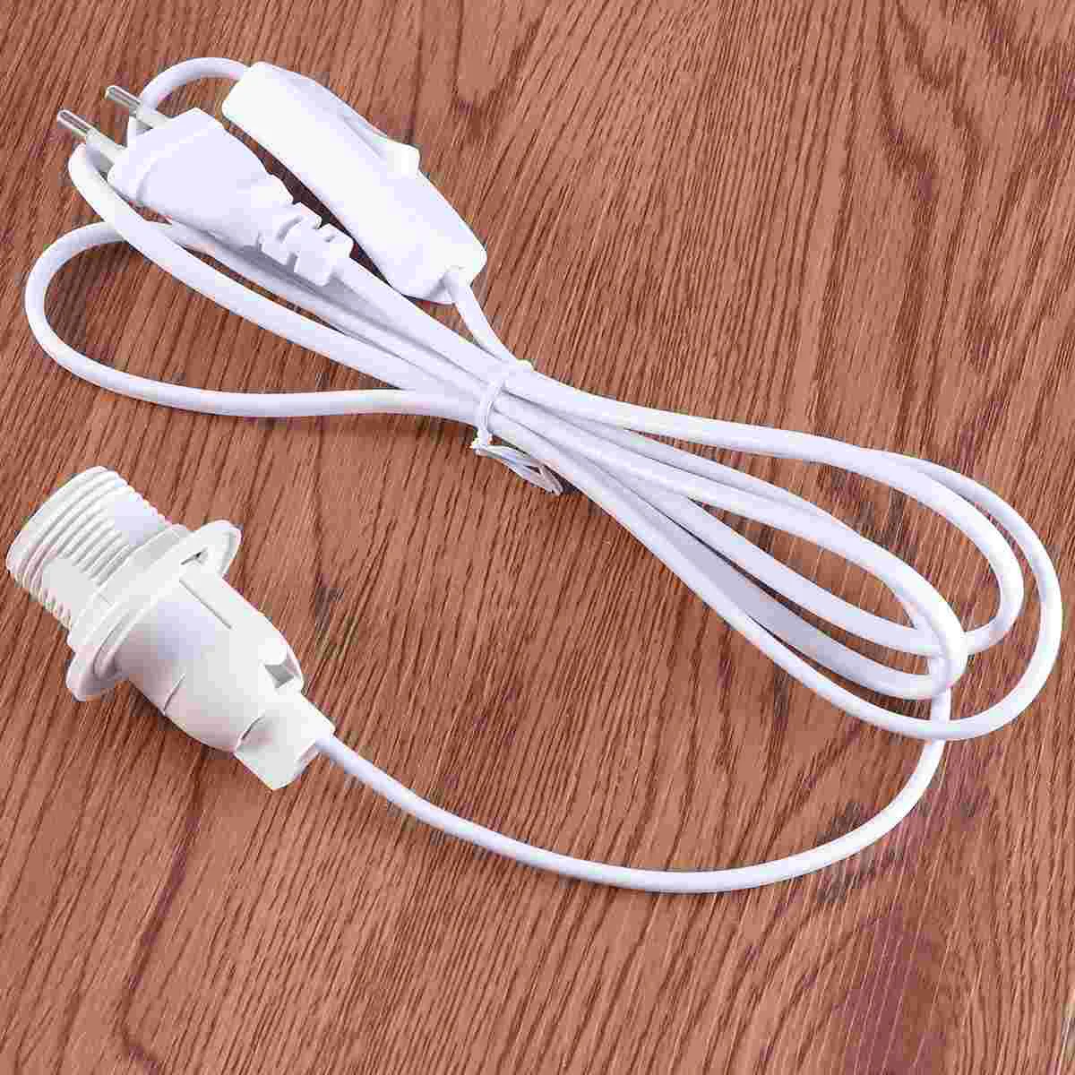 18m Extension Hanging Lantern Pendant Light Lamp Cord Cable E14 Socket On/Off EU Plug (White) light extender