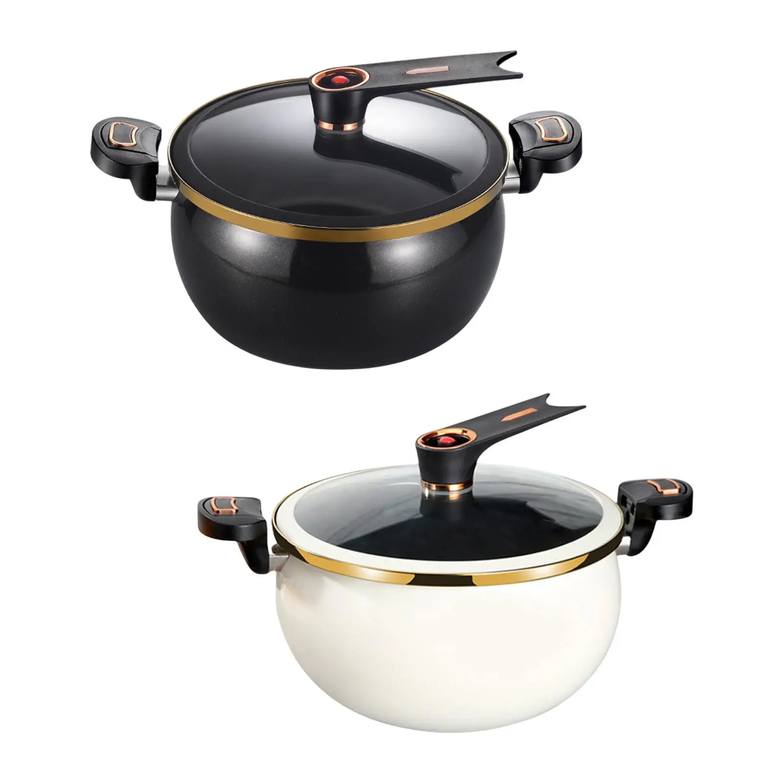 

8L Micro Pressure Cooker for Cooking with Lid, Durable Non Stick Pot