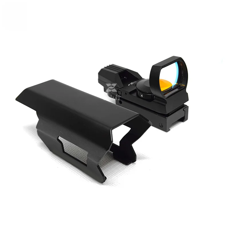 Funda protectora para mira réflex de punto rojo, cubierta protectora de cuatro puntos para caza al aire libre, equipo protector de tiro