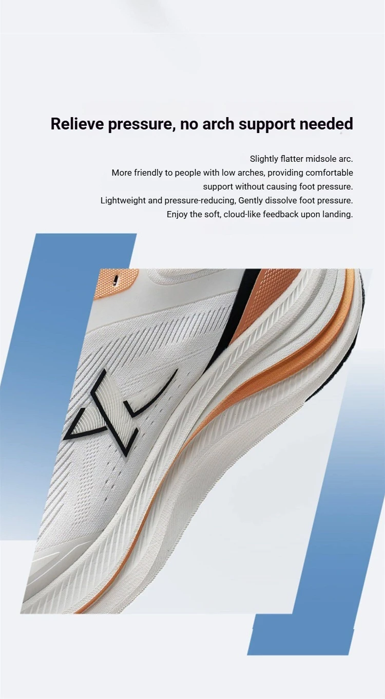Xtep Qing Yun Go Male's Comfortable Cushioned Rebound Breathable Anti-Slip Durability Comfort Running Shoes 974219110025