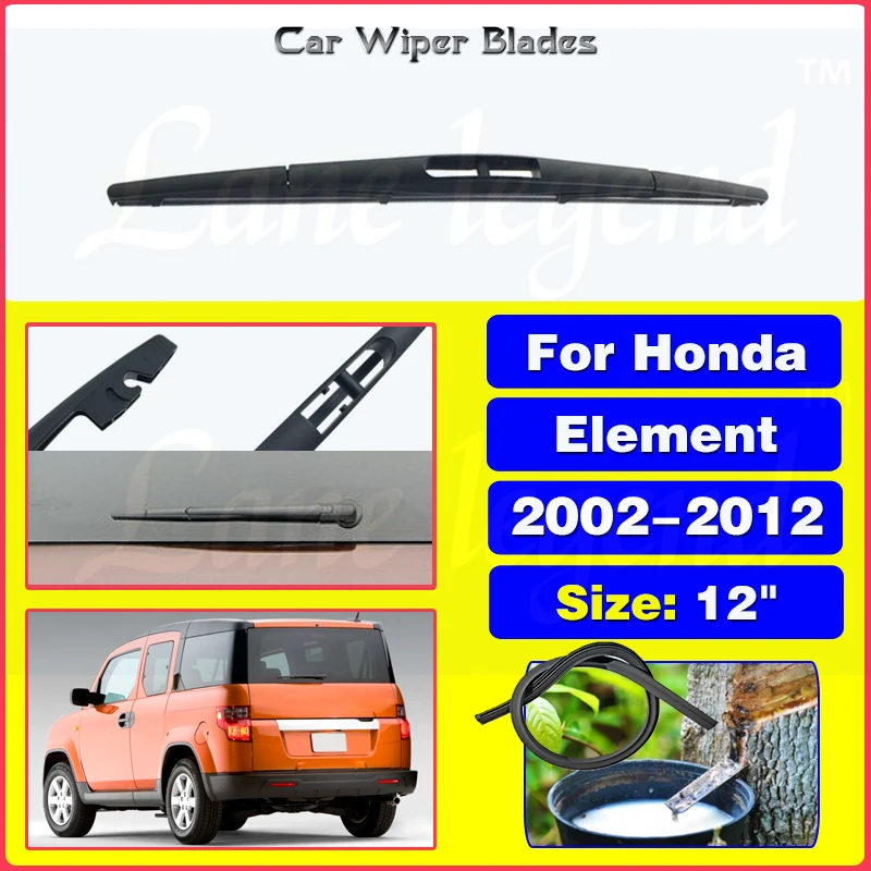 

Car Wiper 12" Rear Wiper Blade For Honda Element 2002 - 2012 Windshield Windscreen Clean Tailgate Window Car Rain Brush