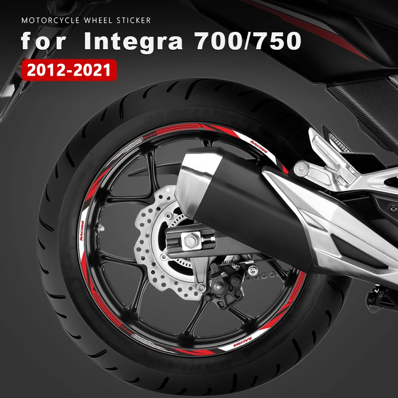 

Motorcycle Wheel Sticker Waterproof Rim Strip for Honda Integra 750 700 NC750D NC700D 2012-2021 2019 2020 Tire Decal Accessories