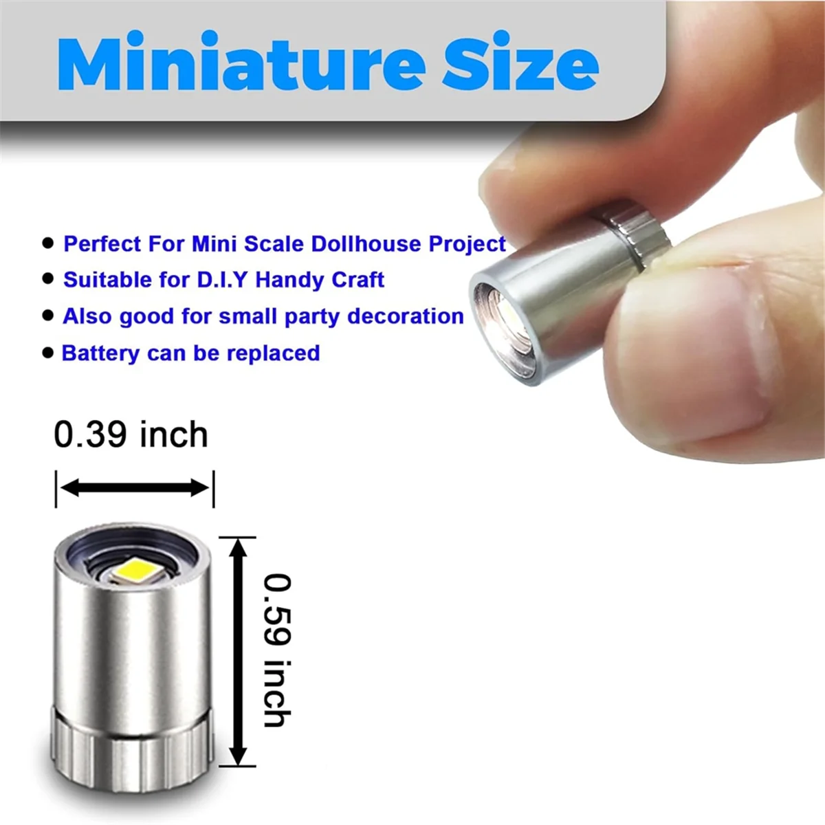 AA84 20 Pcs Miniature Led Lights,Tiny Lights for Hand Craft,Miniature Lights Battery Powered, Lights (Multi-Color Changing)