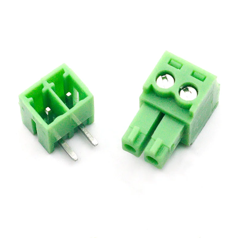10 Sets 3.81mm 2/3/4/5/6/7/8 pin Right Angle Terminal Plug Type 3.81 Pitch Connector Pcb Screw Terminal Block