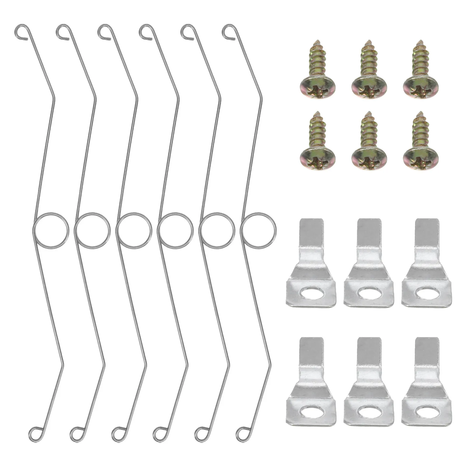 6 Set Hvac Ventilation Fan Spring Air Diffuser Clips Fastener Ceiling Exhaust Accessories Register Mounting Grille Fasteners