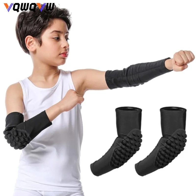 

1Pcs Kids/Youth 3-12 Years Sports honeycomb Compression Elbow Pads Guards Protective Gear for Basketball,Baseball