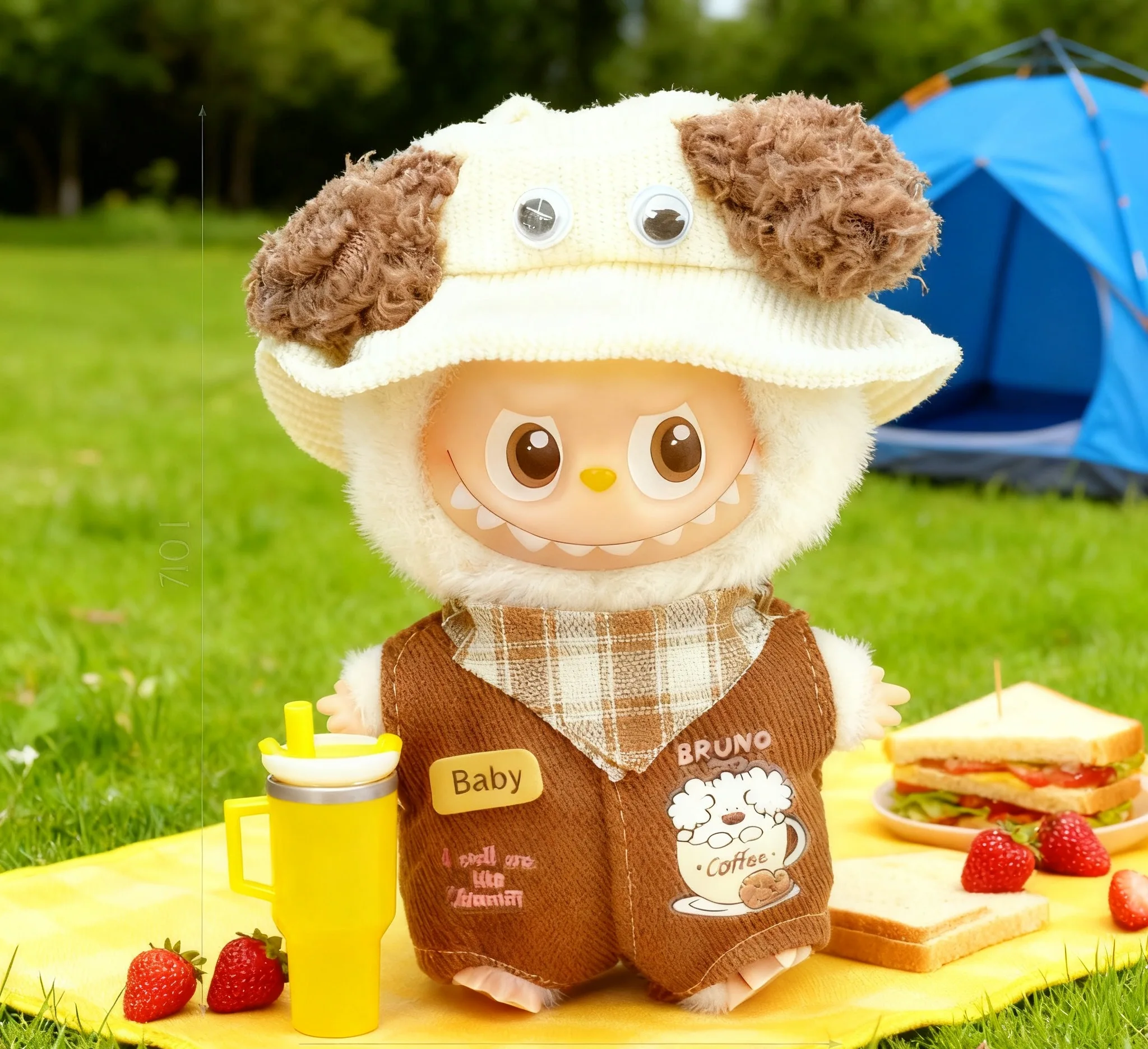 ชุดของเล่น Labubu ขนาด 10 ซม. แบบกล่องสุ่ม ของเล่นจิ๋ว Labubu แก้วน้ำ ของขวัญน่ารัก อุปกรณ์ตกแต่งฉาก (ไม่รวมตุ๊กตา)