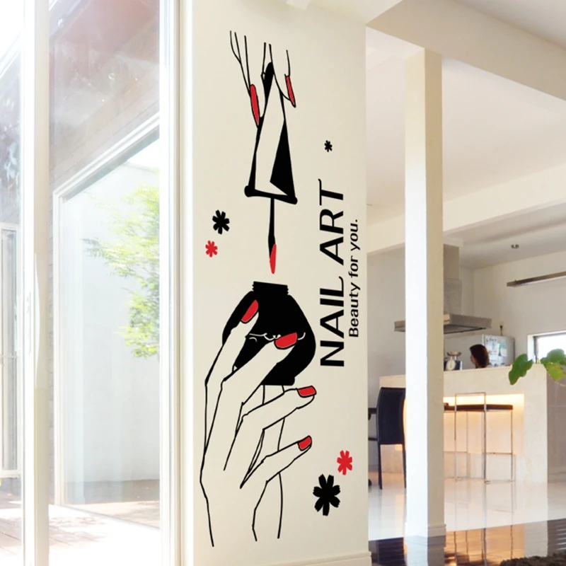 

Nail Art Salon Sticker Make Up Spa Decal Beauty Posters Vinyl Wall Decor Mural 104