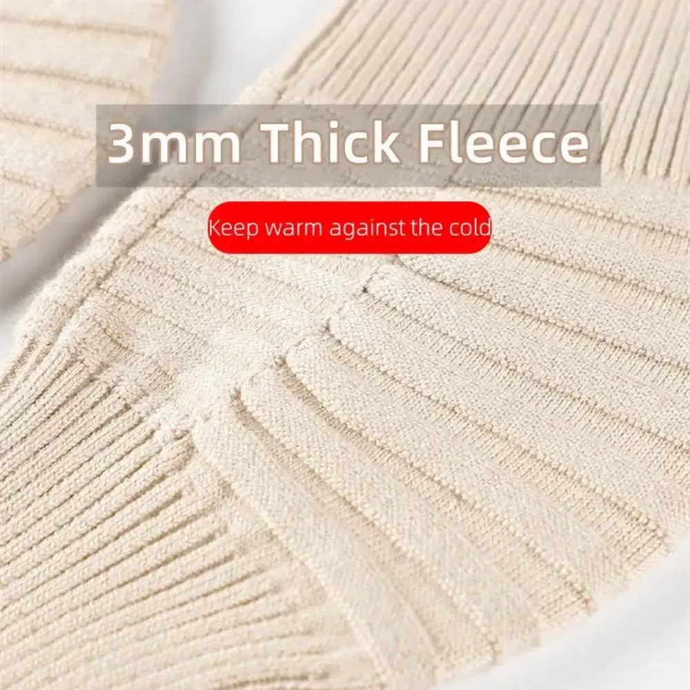 

Light Wool Wool Knee Pads M-XL Thick Keep Warm Knee Protector Plus Velvet Camel Thick Cashmere Kneepad Walking