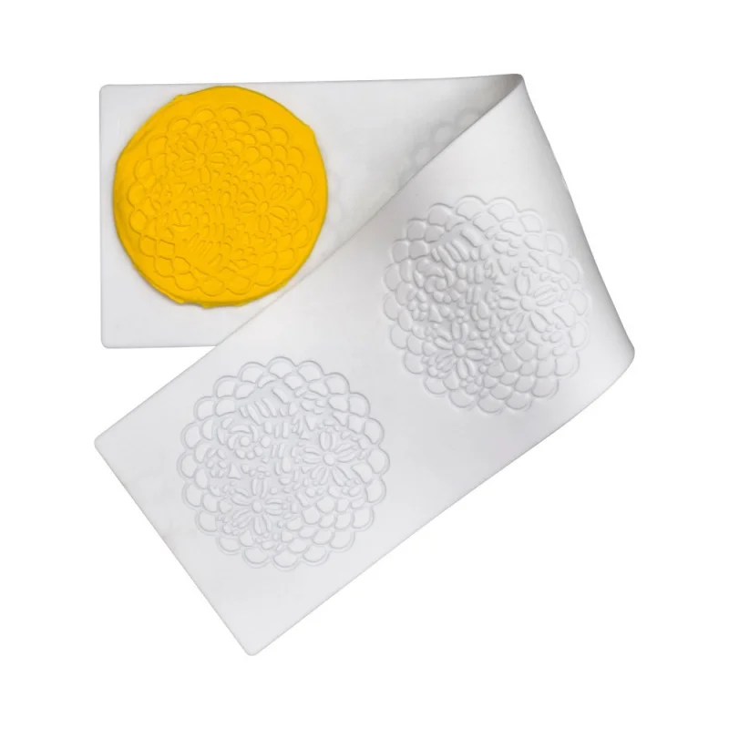 

New4Round Garland Fondant Lace Pad Cake Silicone Mold diyChocolate Creative Decoration Baking Mold