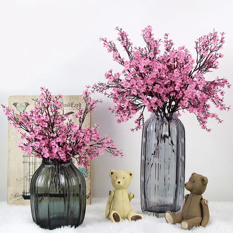 50cm Small Breath Gypsophila Fake Flowers Artificial Flowers Cherry Blossoms DIY Wedding Decoration Bouquet Faux Flowers Branch