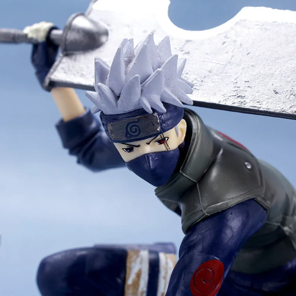 Naruto Hatake Kakashi Anime Action Figure, Ornements de voiture, Décoration de dessin animé, Jouets pour enfants, Cadeaux d'anniversaire sympas