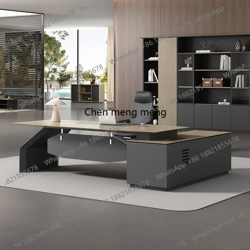 RR Drawers High Quality Office Desk Secretary Organizer High End Storage Computer Desks Executive Minimalist Bureau Desk Furnitu