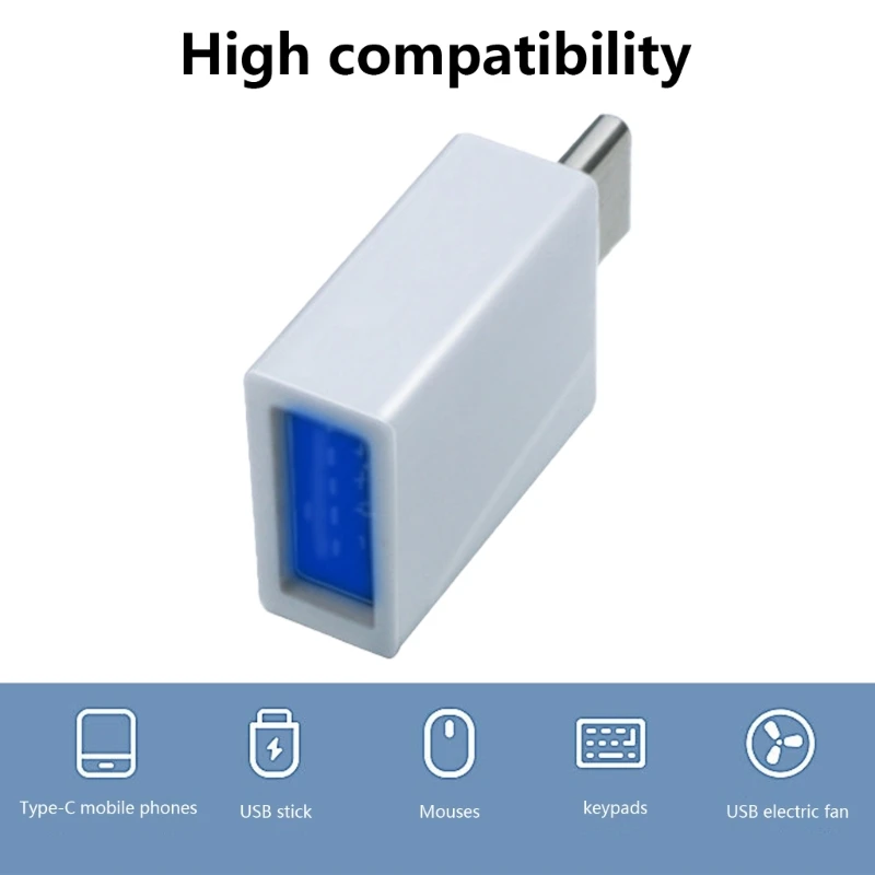 Adaptador tipo para USB USB3.0 Velocidade transmissão USB macho para USB fêmea Conversores OTG Cabeça conversão para