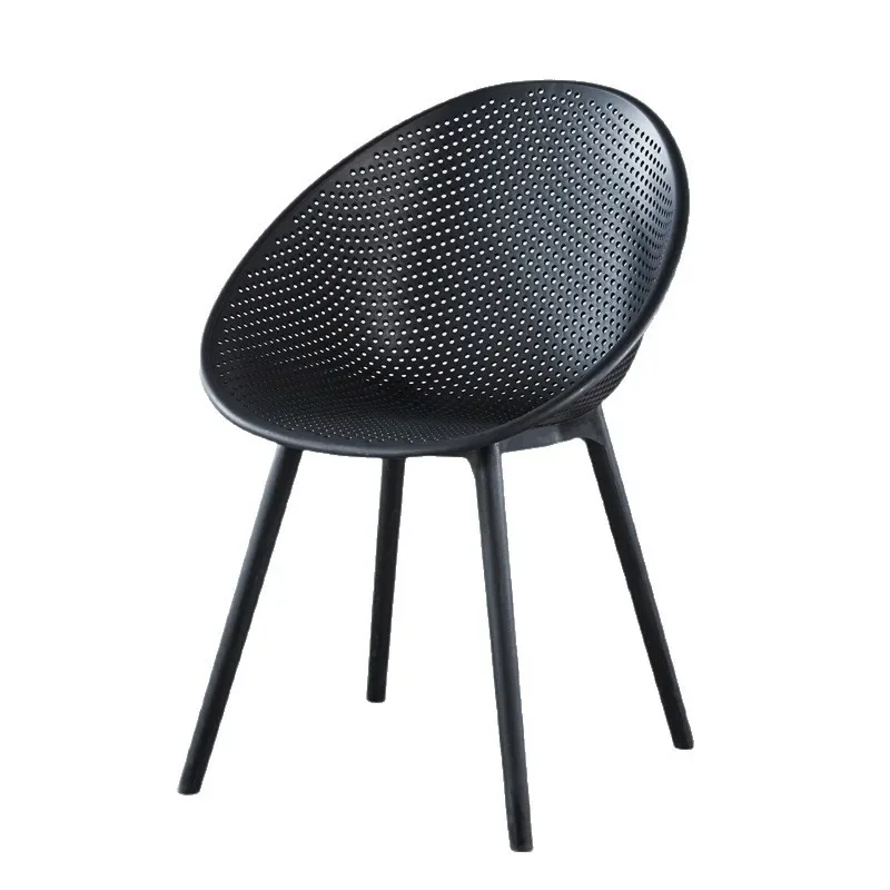 Nordic simple plastic chair, thickened dining chair, household backrest stool
