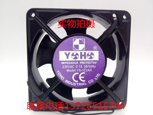 

YOHO YS-122AH AC 230V 0.1A 120x120x38mm Server Cooling Fan